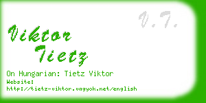 viktor tietz business card